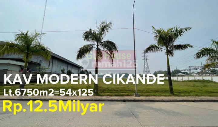  Tanah Industri di Modern cikande serang , Cikande Lt.6750 M² 1