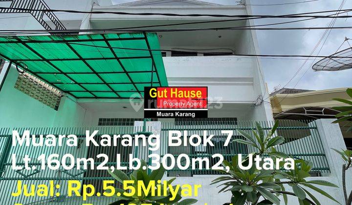  Rumah 3 Lantai SHM Pluit Karang Sari , Muara Karang 2