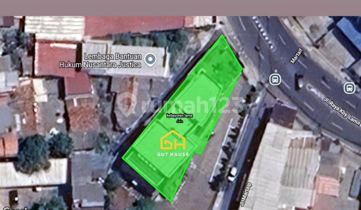 Tanah Jual Shm 450.0 M² Raya Kebayoran Lama 