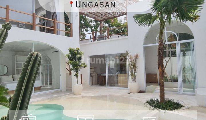 Dijual Villa Cantik Bergaya Mediterania di Ungasan, Bali 1