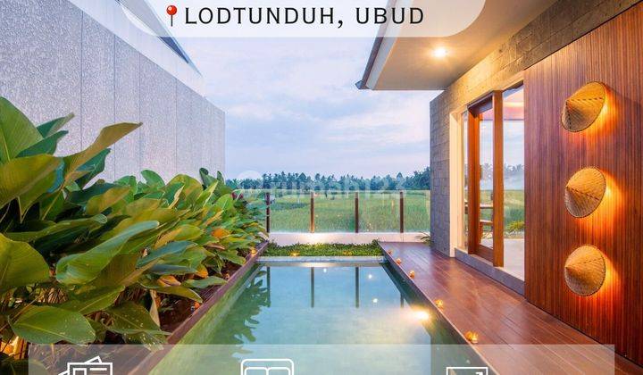 Dijual Villa View Sawah Yang Indah Di Lodtunduh, Ubud  1