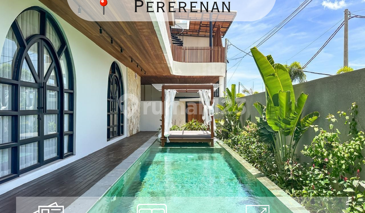 Villa Baru Gaya Tropis Modern dengan View Sawah, Pererenan Bali