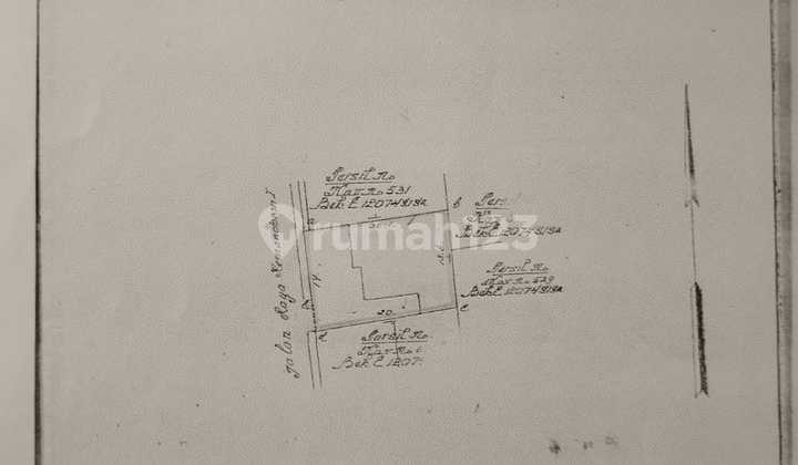 Land Counting House on Kemandoran Main Road 100 Meters to Permata Hijau Suitable for Commercial Business Space