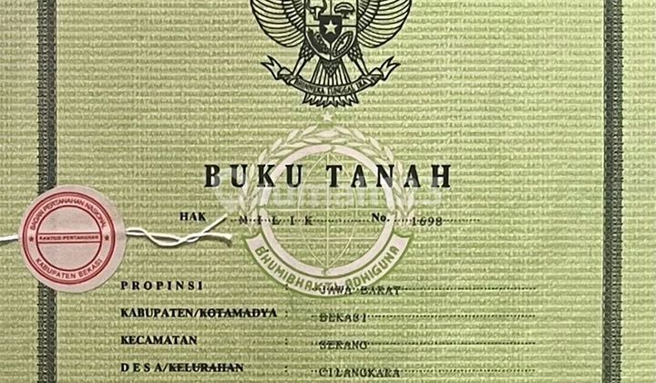 Lahan Unk Pabrik Atau Gudang Dalam Kawasan Industri