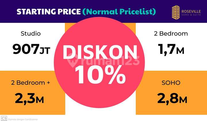 apartment full furnish dan siap huni di pusat kota BSD 11