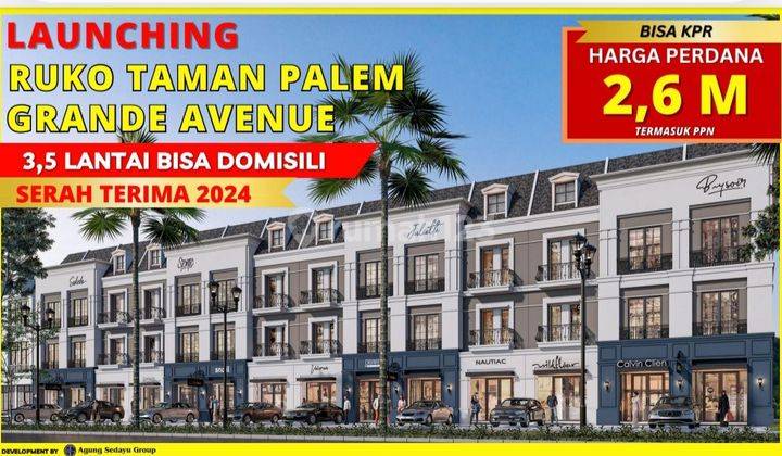 Dijual ruko baru taman palem lestari hanya 28unit 1