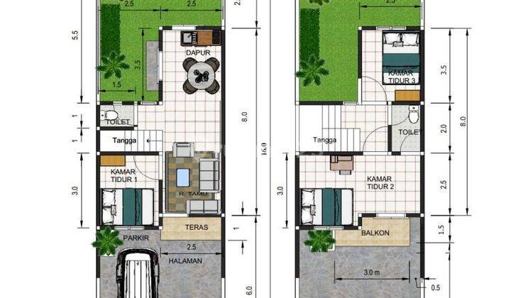 Rumah 2 Lantai Konsep Scandinavian Berada Dalam Kawasan Perumahan di Jatiasih 2