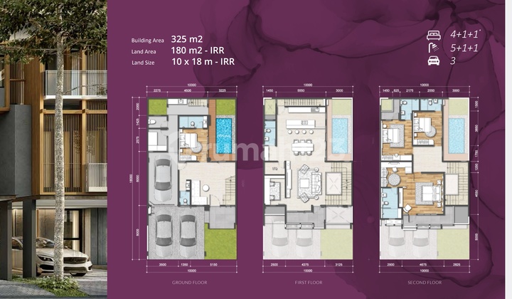 Townhouse BSD eonna 10x18 3 floors 2