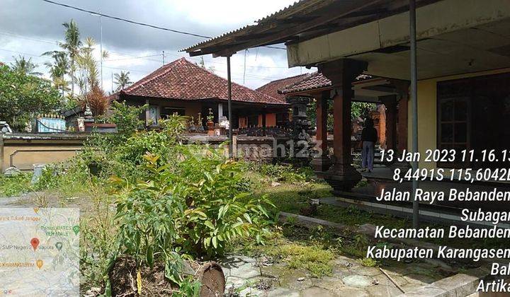 Jual Murah Sekali Rumah Luas Tanah 430m, Shm, di Jl. Bebandem, Karangasam, Bali  1