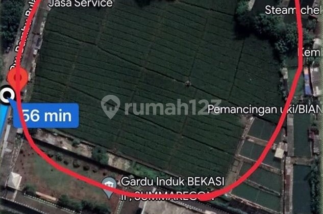 For Sale 10,800 m² Land in Rawa Bambu, Bulak, Bekasi, Near Mandiri Sumarecon Bekasi Area.
