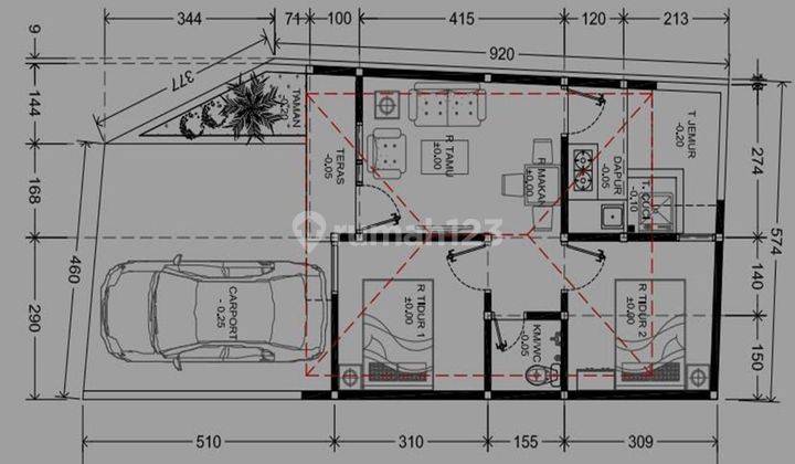 Rumah Dekat Kota Bantul di Sumberagung Jetis Proses Bangun 2