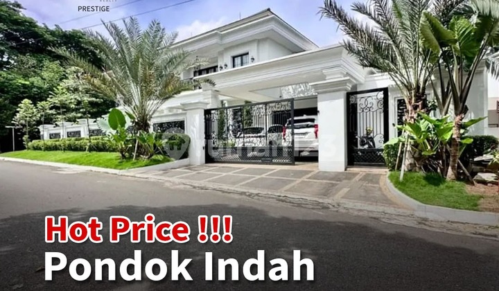 Luxurious Modern Classic House Fully Furnished By Lifetime Design, Private Pool, Front Hook Position, Green Hill Garden, Pondok Indah, South Jakarta.