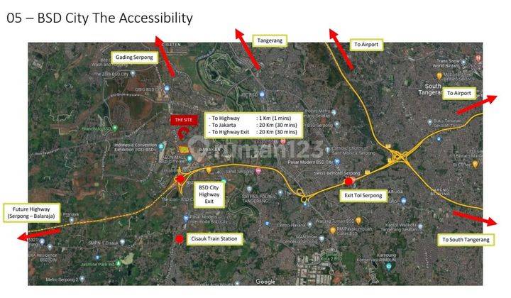 Dijual Cepat Lahan Komersial Izin Bangunan 45 Lantai Di Jalan Grand Boulevard Bsd Tangerang Selatan  2