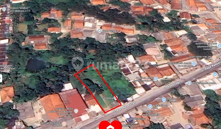 Tanah Lokasi Strategis Pinggir jalan dekat stasiun parung panjang, Bogor