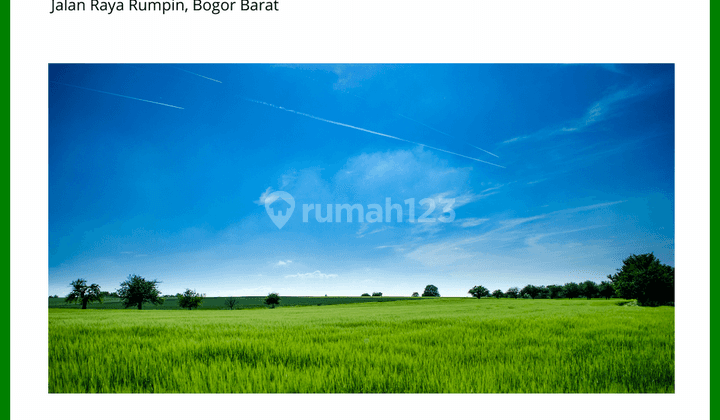 Skema Bayar Mudah Kapling Perumahan Dekat Lembah Cisadane  1