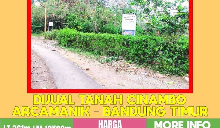 Tanah Jalan Cinambo SHM Bandung Dekat Rumah Sakit Bandung 1