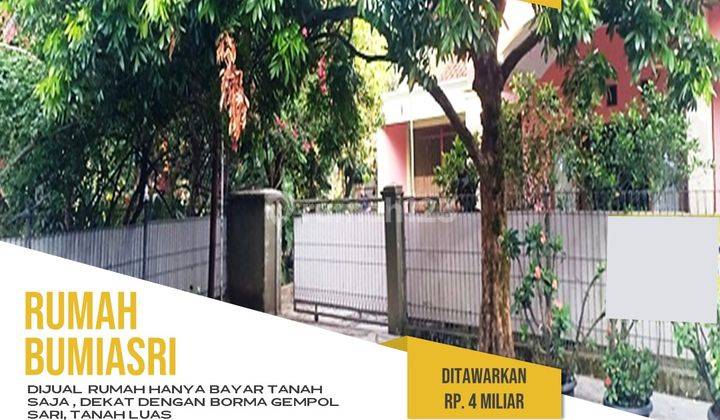 Rumah Bayar Tanah Saja, Jl. Bumi Asri,bandung, Dekat Borma Gempol 1