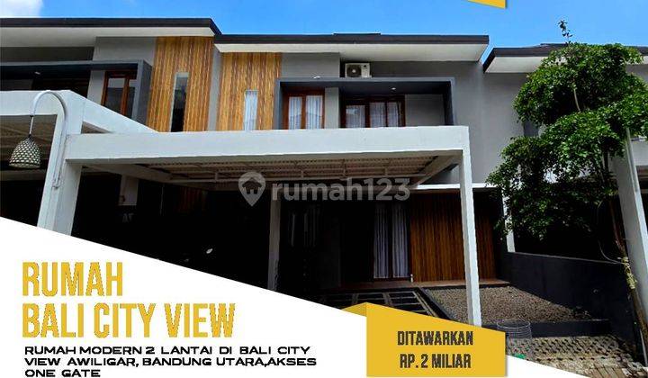 Rumah Modern Bali Garden City View di Awiligar, Bandung Utara 1