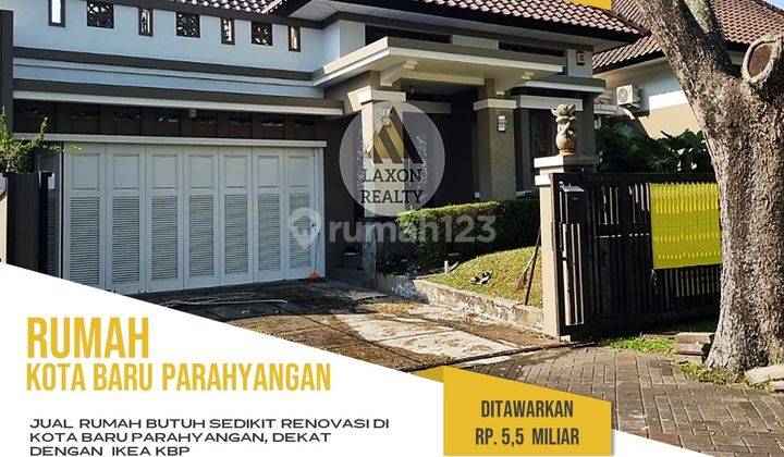 Jual Rumah Luas, Kota Baru Parahyangan, Dekat Ke Ikea Kbp 1