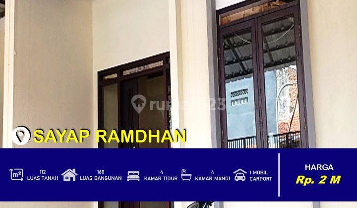 Rumah Baru Minimalis, Sayap Jalan Ramdan, Bandung, Dekat Unla 1