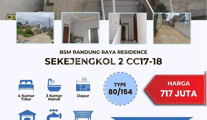 Rumah Semi Vila Murah Dkt Stasiun Kereta Cepat Tegalluar Gedebage