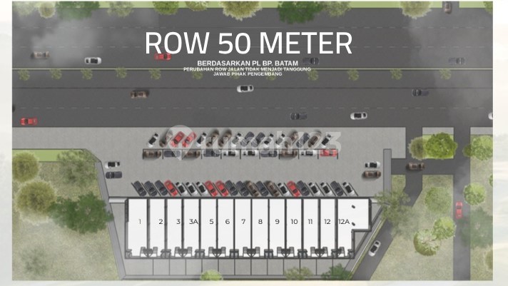 Ric.A282 Ruko Rental Area Lubuk Baja, Batam City, Richmond Square, 3 Floors.