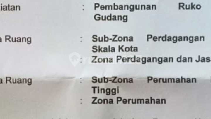 Dijual Kavling 13.000m2 Lokasi Belakang Airport Soeta 