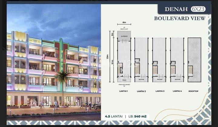 Soho Primary Miami Pik2 Uk 6x25, 4Lantai+Rooftop  1