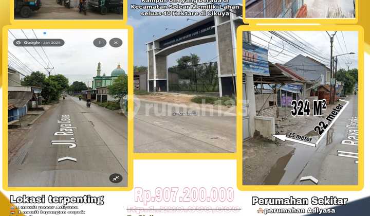 For Sale House+Shop Opposite the main gate of UIN campus, Tangerang