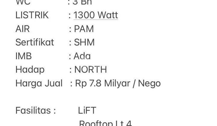 Harus Terjual .. Turun Harga Ruko Parisian Bintaro , Eks Cafe Bagus Siap Pakai , Sdh Ada Lift , Cocok Unt Cafe Resto , Klinik Kecantikan Dll 2