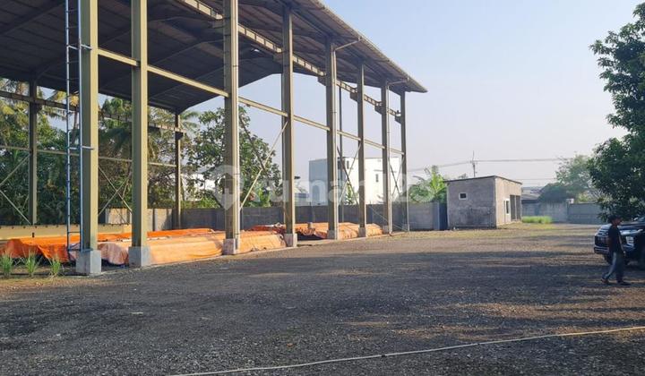 Cheap for Rent .. Land Plot in Salembaran Raya, Prime Location Near Toll Gate, Suitable for Container Pool, Warehouse, Factory
