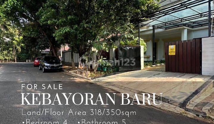 Rumah Kebayoran Baru Prime Area Jalanan Lebar Dan Asri 1