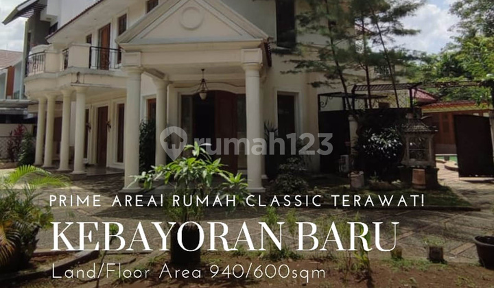 Classical House Prime Area Kebayoran Baru Close To Blok M