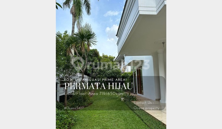 Rumah Permata Hijau 1 Prime Area Jalan Luas 2