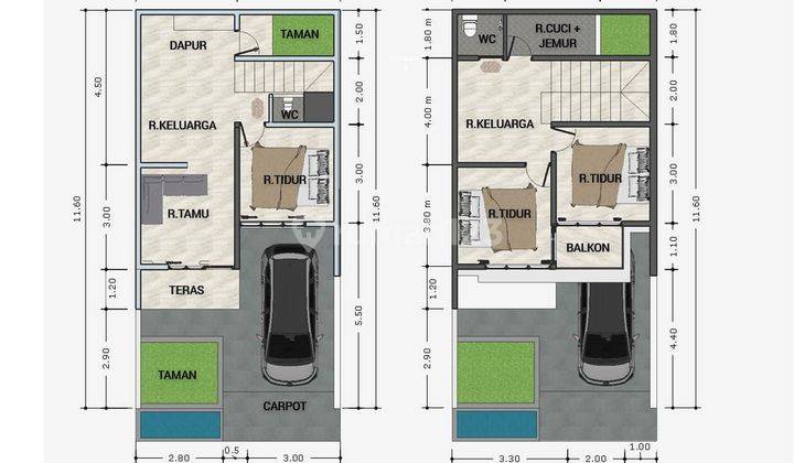 Rumah  SHM 2 Lantai Baru 2