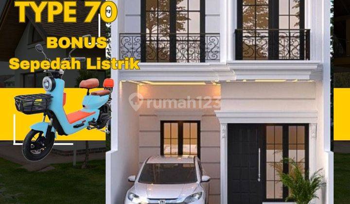 Rumah 2 lantai type 70 di Jalan raya PKP Ciracas  1