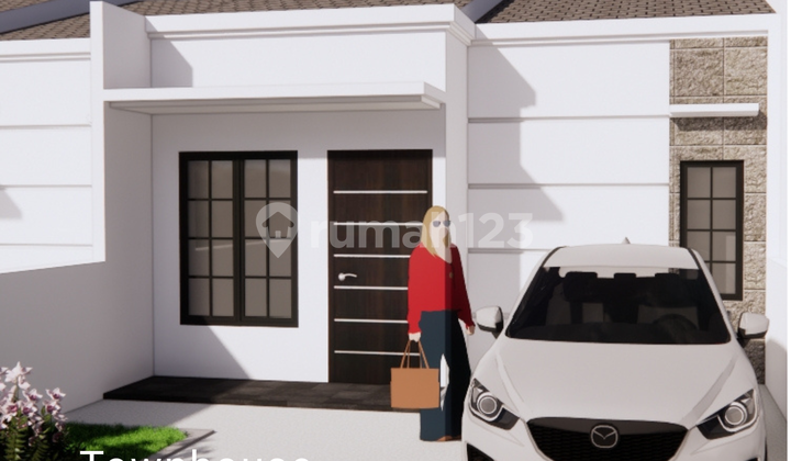 Rumah Pinggir Jalan Raya Leuwinanggung Bonus Sepeda Listrik