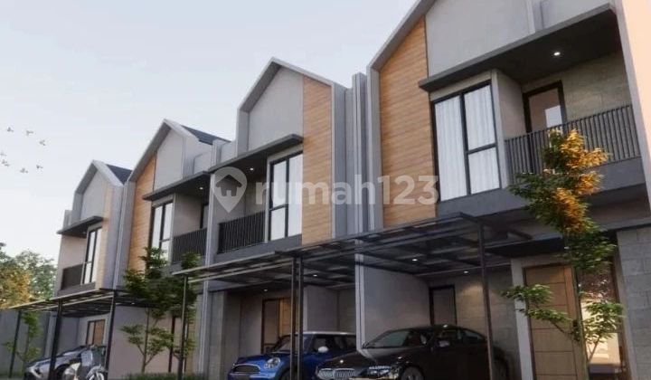 rumah townhouse murah bata merah 2 lantai dekat toll jatiasih kota bekasi 