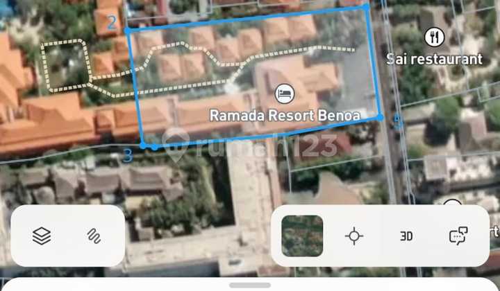 FOR LEASE LOCATION ON PRATAMA MAIN ROAD NUSA DUA WITH HOTEL AREA SURROUNDINGS