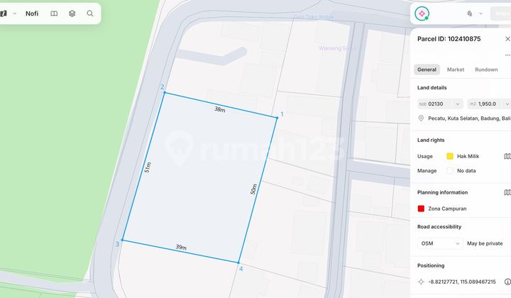 DIJUAL TANAH DEPAN JL RAYA DEKAT KE PANTAI SULUBAN PECATU DIJUAL TANAH DEPAN JL RAYA DEKAT KE PANTAI SULUBAN PECATU