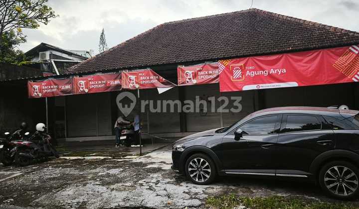 Need Fast Sale!!! Tanah jalan utama Kusuma Bangsa Gatsu Barat isi bangunan 4 toko dan 2 rumah layak huni 