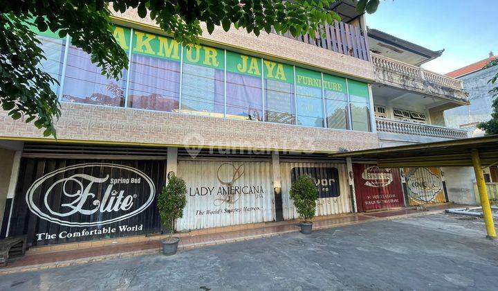 For Sale 3 Units of 3-Storey Shophouses in a Row on the Main Street of Diponogoro Denpasar, Central Business District of Denpasar, Close to Level 21 Mall, Matahari Mall, Ramayana Mall, and Business Banking Centers 2