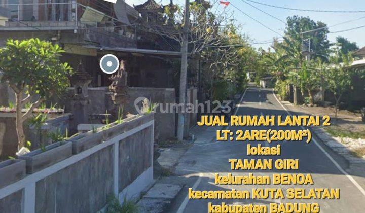 BUTUH UANG CEPAT Jual rumah lantai 2 Di area Taman Giri Benoa Mumbul Nusa Dua Kuta selatan Badung Bali 1