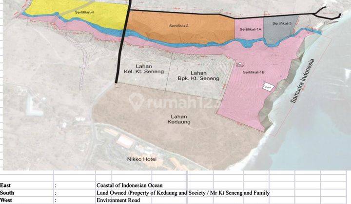 Dijual Tanah Los Pantai Pasir Putih di Pantai Geger Sawangan Nusa Dua Bali 2