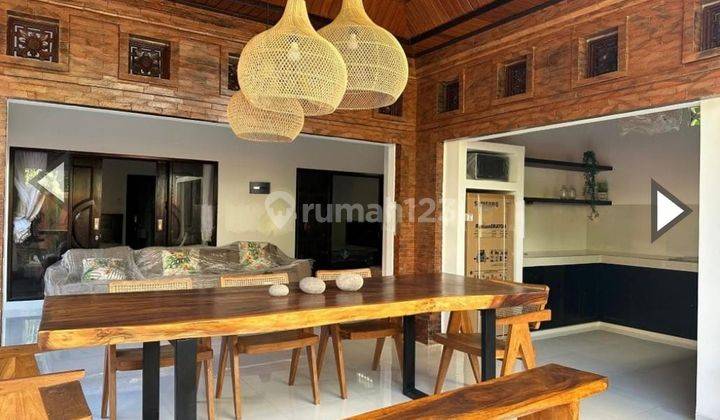 Villa 3 Bedroom Full Furnished With Ricefield Views In Peliatan Ubud 2