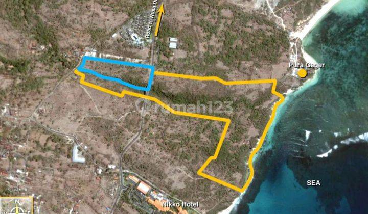 Dijual Tanah Los Pantai Pasir Putih di Pantai Geger Sawangan Nusa Dua Bali 1