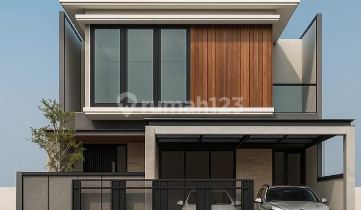 Sutorejo Utara House Near Mulyosari Main Road, Bonus Furniture, Row Road 2.5 Car Carport 2