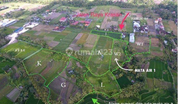 Tanah 2,7 Hektar Nol Jalan Raya Krasan Badung Bali Murah  2