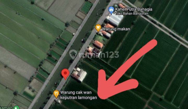 Tanah Tambak Nol Jalan Sidomulyo Lamongan 5300 meter SHM  7