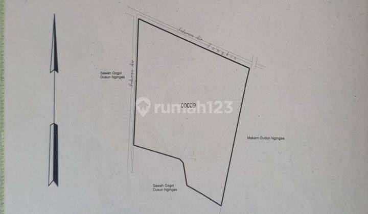 Tanah Pekarangan Prambon 4327m SHM Murah 375rb/m 2
